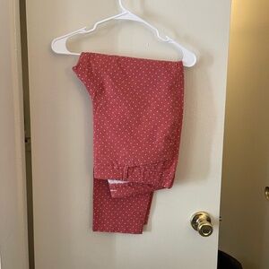 Old Navy Red Polka Dot Skinny Pants